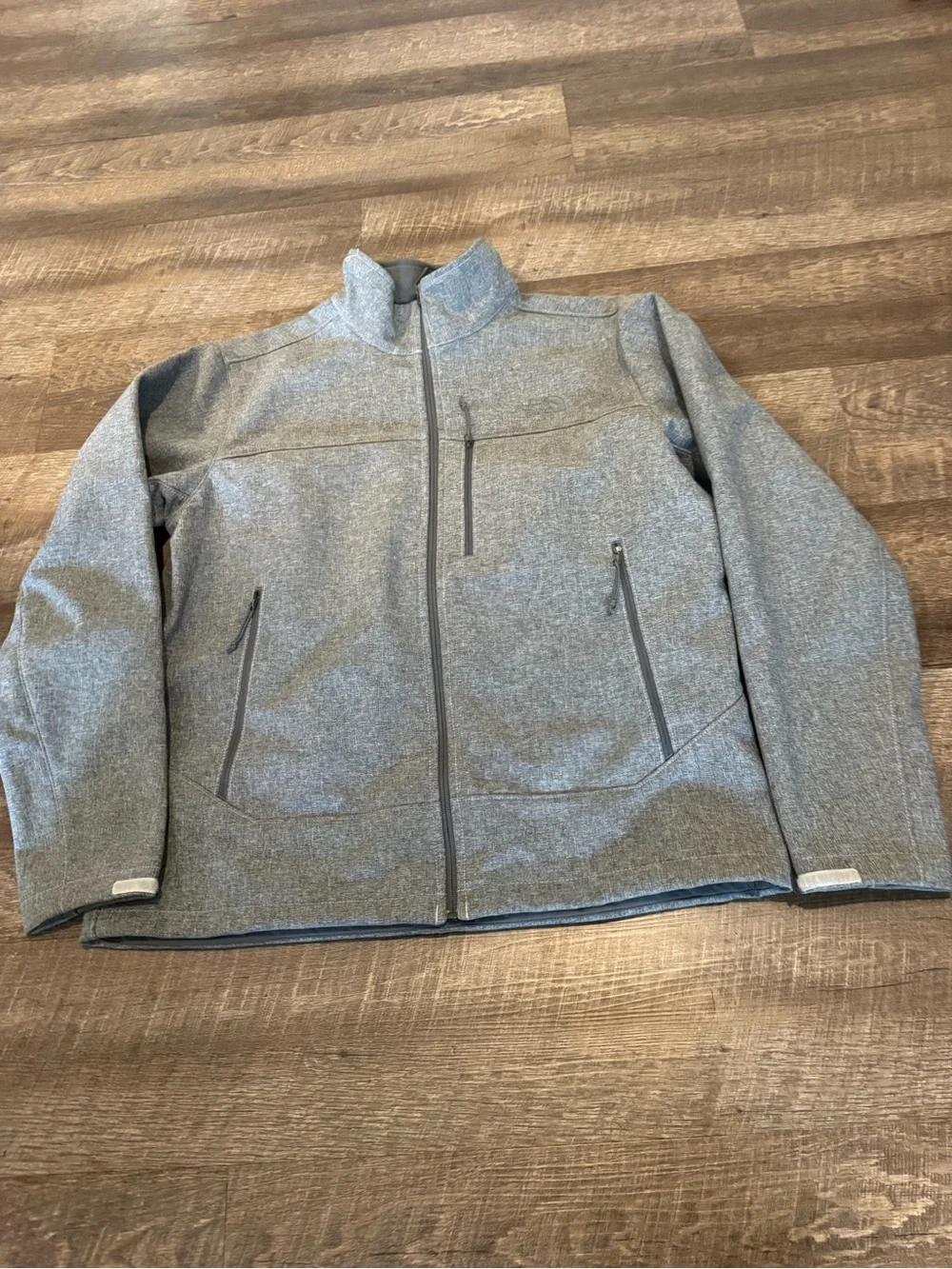 The North Face Men's Heather Gray Zip-Up Shirt Jacket